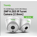 Lite 2MP Tiandy TC-C32HN domecamera met POE